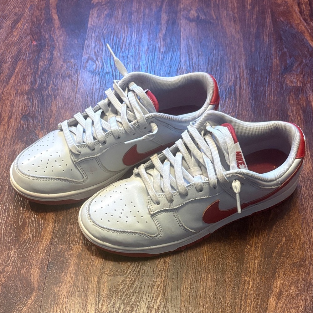 Men’s nike dunk low vast grey varsity red